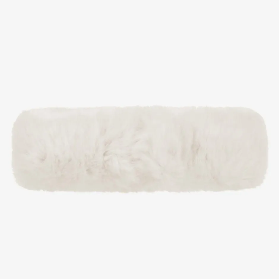 Helen Moore Girls Ivory Faux Fur Headband Outlet