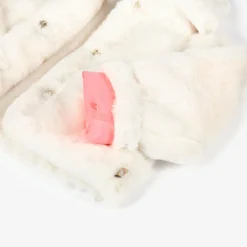 Billieblush Girls Ivory Faux Fur Jacket Online