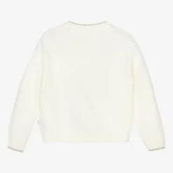 Billieblush Girls Ivory Festive Knitted Sweater Best
