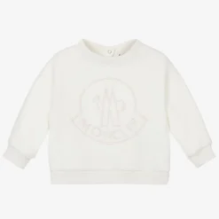 Moncler Enfant Girls Ivory Fleece Sweatshirt Discount
