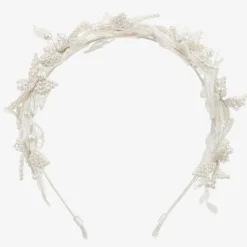 Sienna Likes To Party Girls Ivory Floral Hairband Outlet