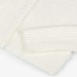 Elsy Girls Ivory Fluffy Knit Cardigan Sale