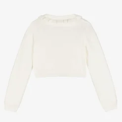 iDO Baby Girls Ivory Frill Cardigan Best