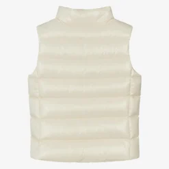 Moncler Enfant Girls Ivory Ghany Down Padded Gilet Online