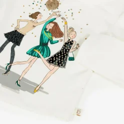 Boboli Girls Ivory Graphic Print Cotton Top Online