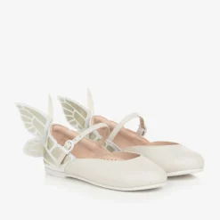 Sophia Webster Mini Girls Ivory Leather Shoes Best