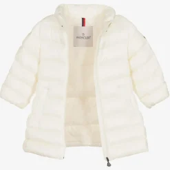 Moncler Enfant Girls Ivory Majeure Down Puffer Coat Outlet