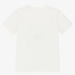Stella McCartney Kids Girls Ivory Organic Cotton T-Shirt Best
