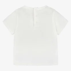 Chloé Girls Ivory Organic Cotton T-Shirt Hot