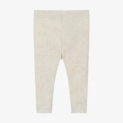 Petit Bateau Girls Ivory Organic Cotton Leggings Outlet