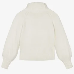 iDO Junior Girls Ivory Roll Neck Sweater Online