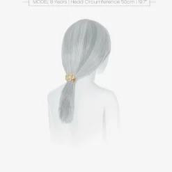 David Charles Girls Ivory Rose Hair Elastic (4cm) Hot