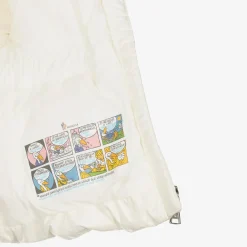 Moncler Enfant Girls Ivory Sanaa Hooded Down Coat Clearance