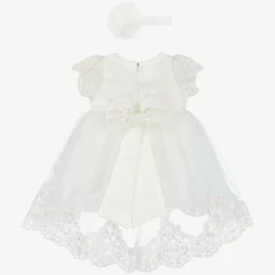 Andreeatex Girls Ivory Satin & Tulle Dress Set Discount