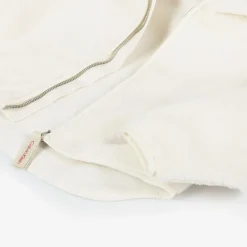 Calvin Klein Girls Ivory Sherpa Fleece Zip-Up Top Online