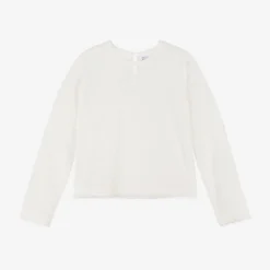 Mayoral Girls Ivory Shimmer Top