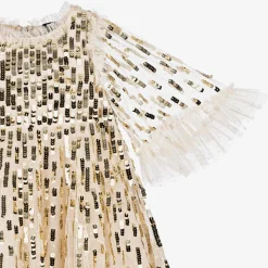 Needle amp; Thread Girls Ivory Tulle & Sequin Dress Discount