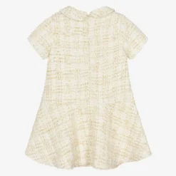 Patachou Girls Ivory Tweed Dress Discount