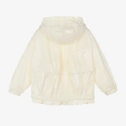 Moncler Enfant Girls Ivory Urbonas Windbreaker Jacket Clearance
