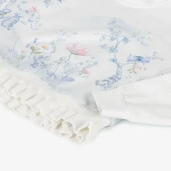 Lapin House Girls Ivory Woodland Print Cotton Sweatshirt Sale