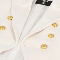 Balmain Girls Ivory Wool & Cashmere Cape Outlet