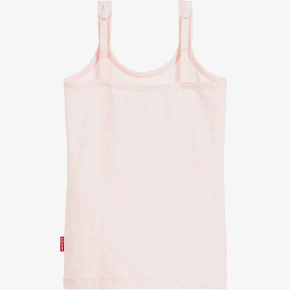 Claesens Girls Light Pink Cotton Jersey Vest Outlet