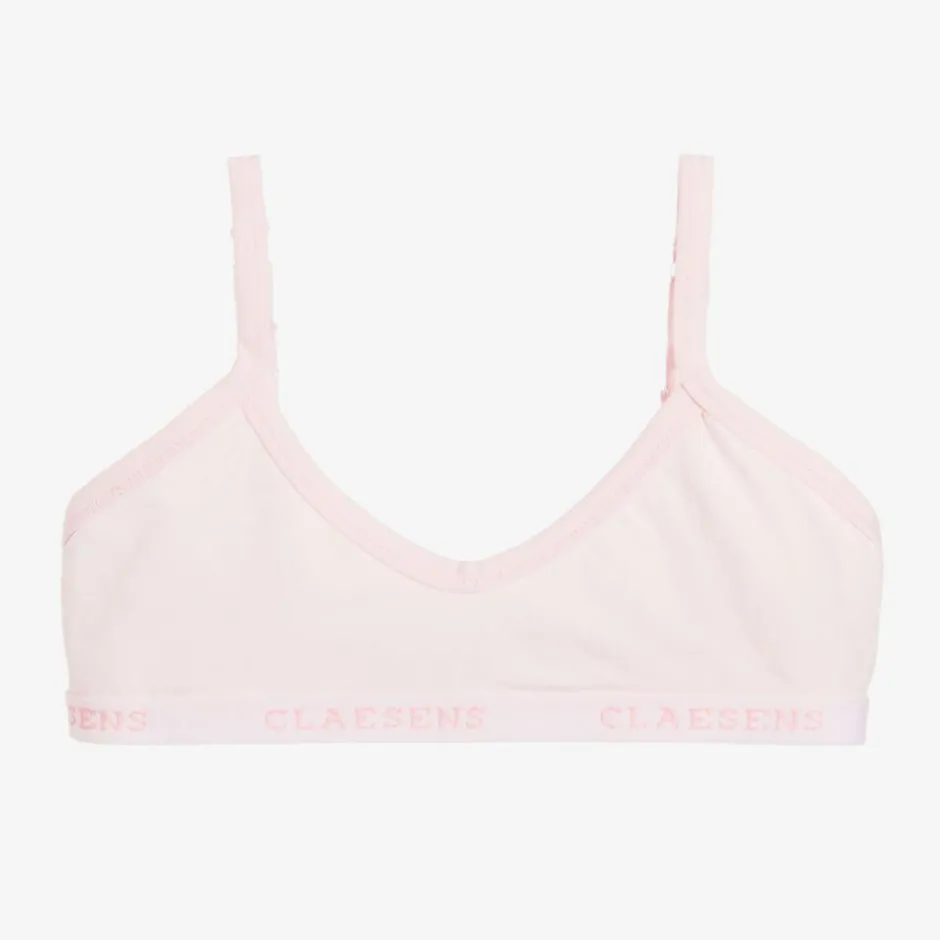 Claesens Girls Light Pink Cotton Jersey Bra Outlet