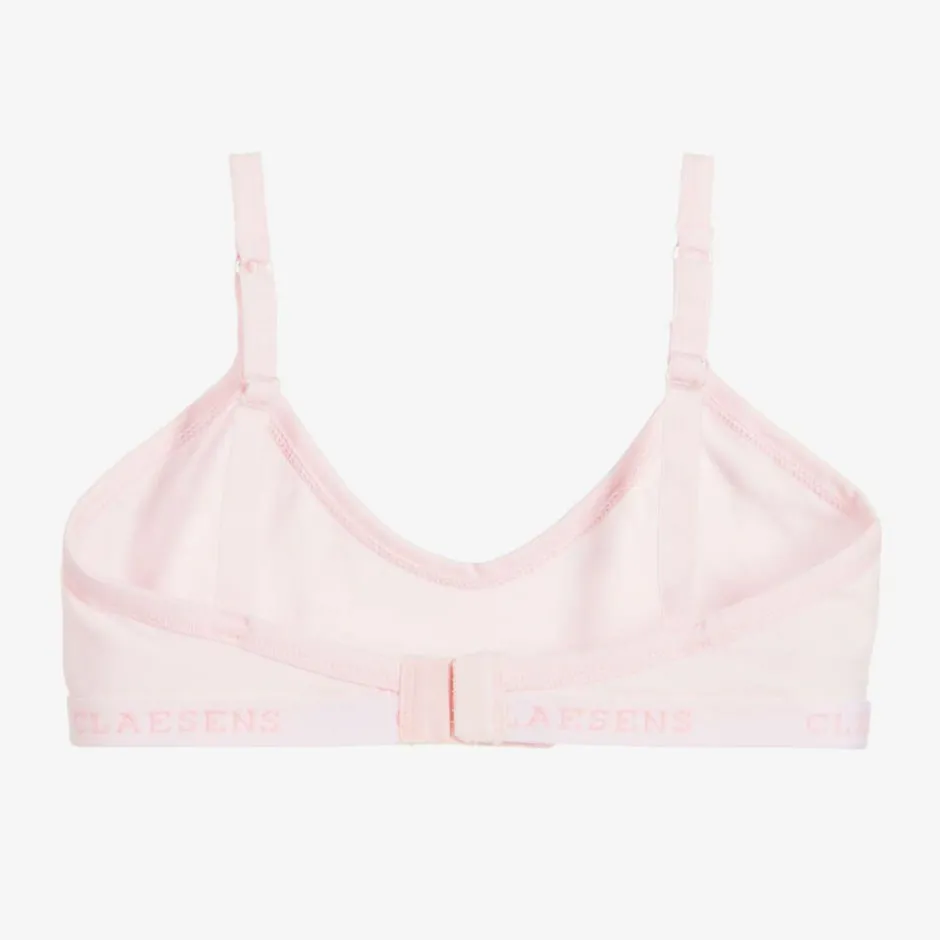 Claesens Girls Light Pink Cotton Jersey Bra Outlet