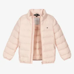 Tommy Hilfiger Girls Light Pink Down Padded Jacket Outlet