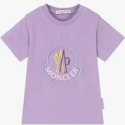Moncler Enfant Girls Lilac Purple T-Shirt Outlet