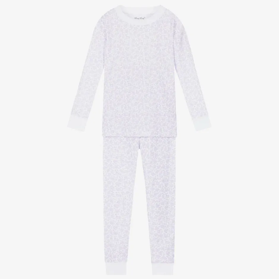Kissy Kissy Girls Lilac Summer Gardens Cotton Pyjamas Outlet