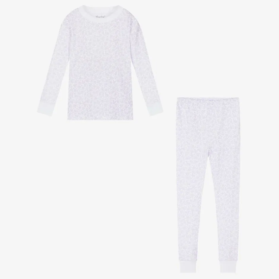 Kissy Kissy Girls Lilac Summer Gardens Cotton Pyjamas Outlet