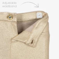 Angels Face Girls Metallic Jeggings Gold Outlet