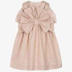 Jessie and James London Girls Metallic Pink Dress Sale