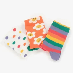 Frugi Girls Multicoloured Cotton Socks (3 Pack) Outlet