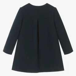 Tartine et Chocolat Girls Navy Blue Collared Coat Discount