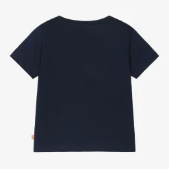 Billieblush Girls Navy Blue Cotton Heart T-Shirt Best