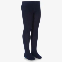 Boboli Girls Navy Blue Cotton Tights Hot