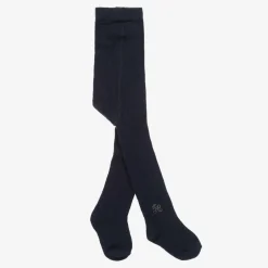 Tartine et Chocolat Girls Navy Blue Cotton Tights Discount