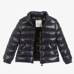 Moncler Enfant Girls Navy Blue Down Bady Puffer Jacket