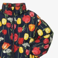 Dolce amp; Gabbana Girls Navy Blue Down Padded Tulip Jacket Hot