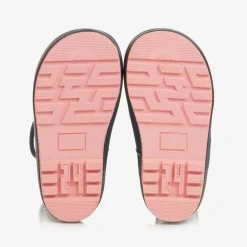 Chipmunks Girls Navy Blue Floral Rain Boots New