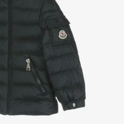Moncler Enfant Girls Navy Blue Gles Down Padded Jacket Discount