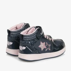 Lelli Kelly Girls Navy Blue High-Top Trainers Discount