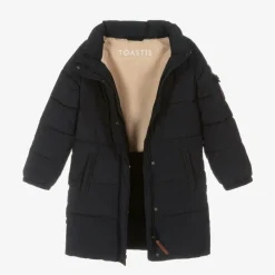 Töastie Girls Navy Blue Hooded Parka Coat Online