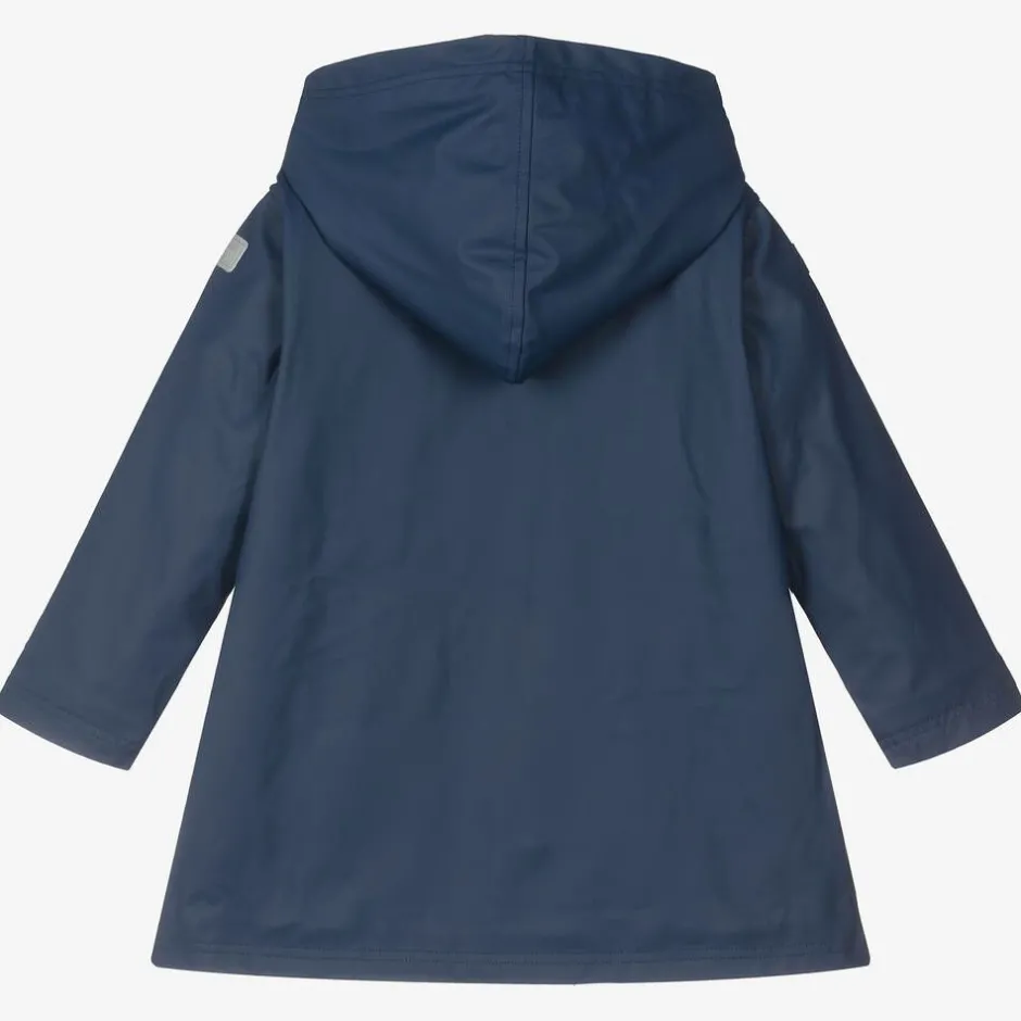 Hatley Girls Navy Blue Hooded Raincoat Outlet