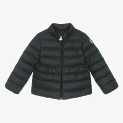 Moncler Enfant Girls Navy Blue Joelle Down Padded Jacket Clearance