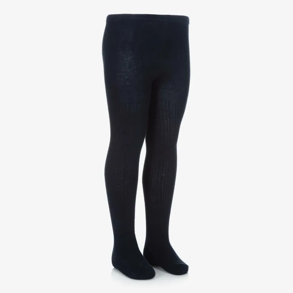 Mayoral Girls Navy Blue Knitted Tights Sale