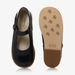 Tartine et Chocolat Girls Navy Blue Leather Pumps New
