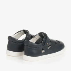 Bobux IWalk Girls Navy Blue Leather Shoes Outlet
